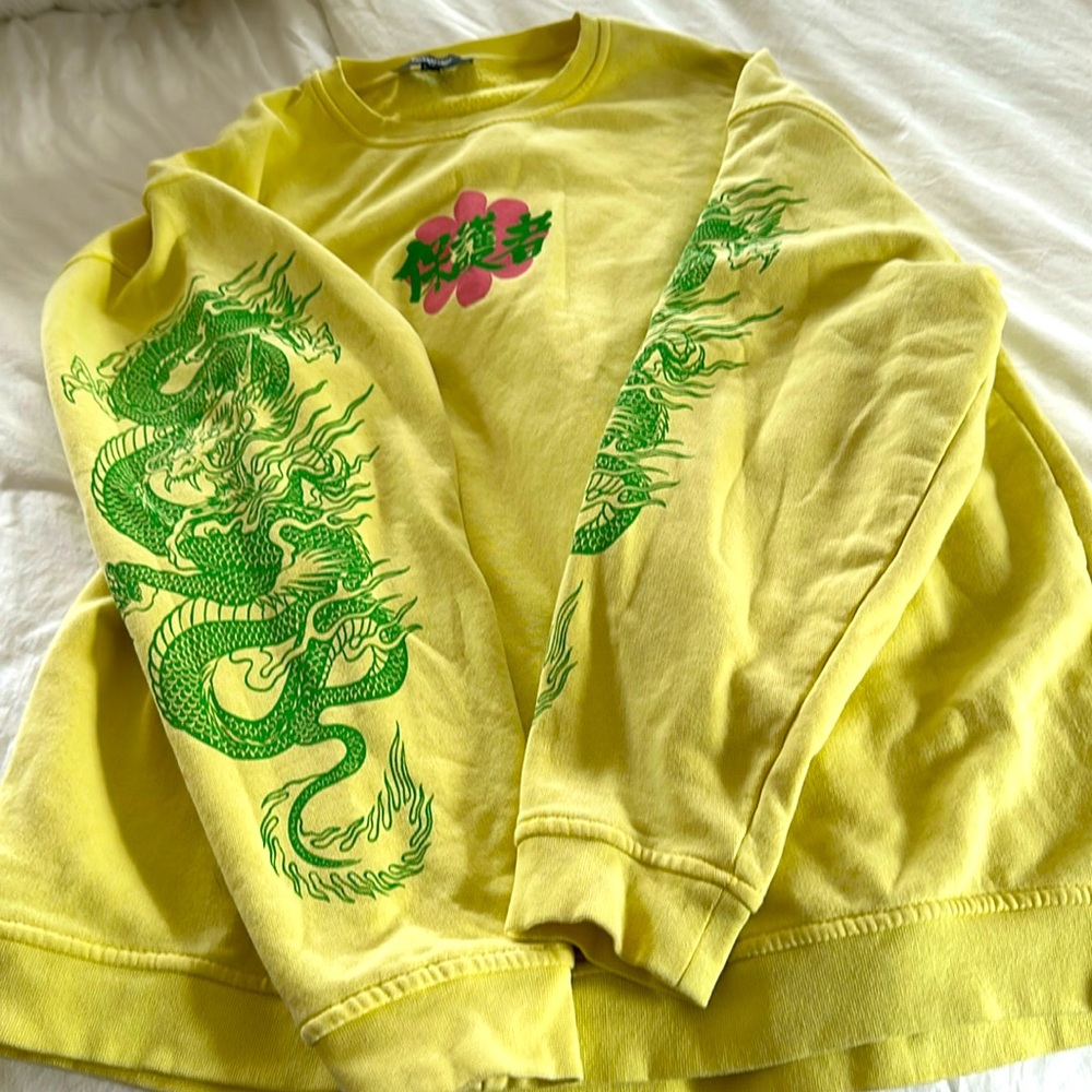 NGOrder Dragon Yellow Crewneck Sweatshirt